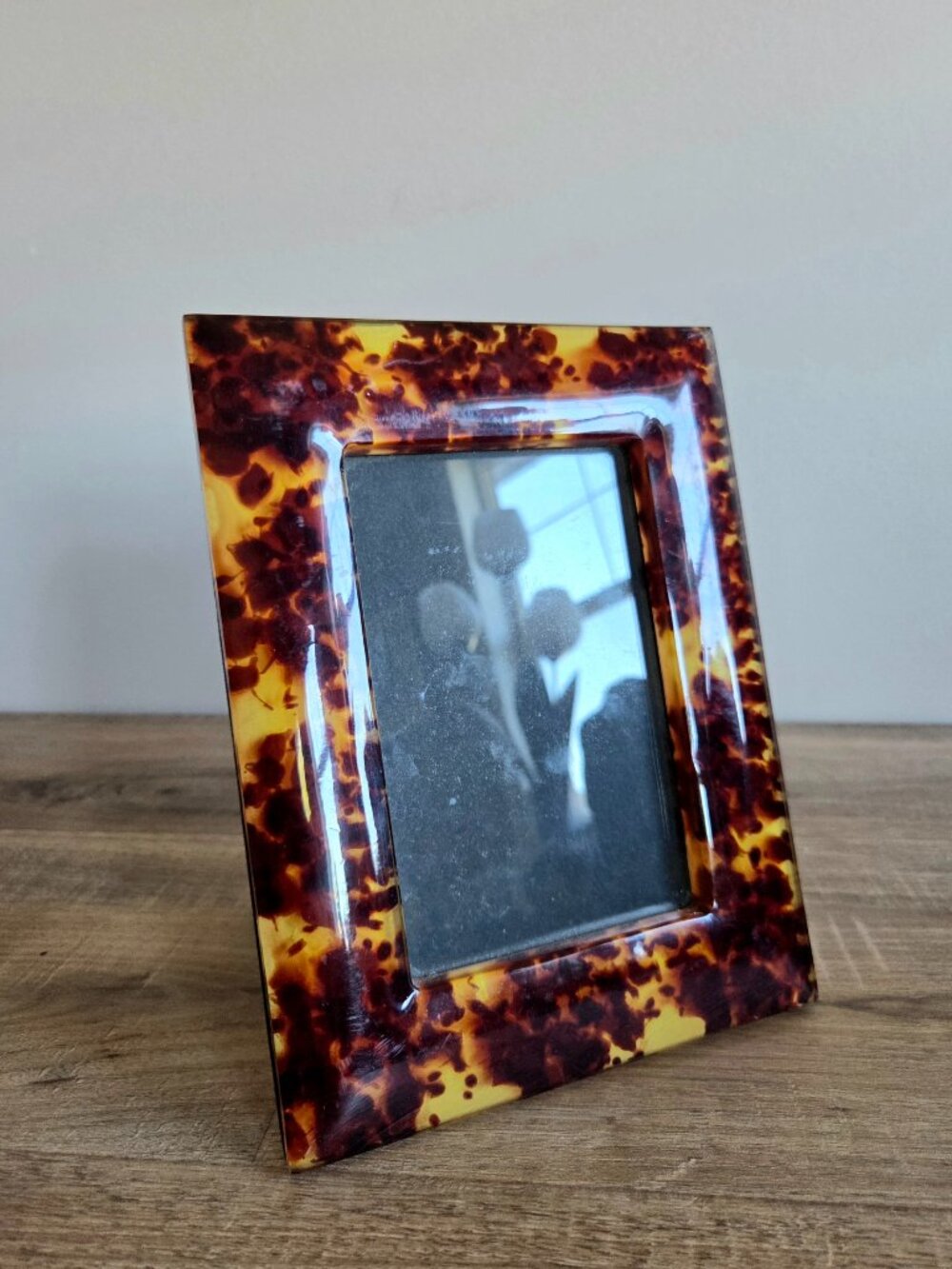 Lucite Tortoise Shell Picture Frame - Picture 2 of 8